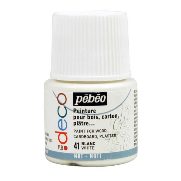 Pebeo Peinture Acrylique 45 Ml Blanc Mat 1