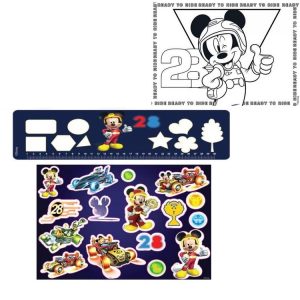 Cahier De Dessin Mickey Livre De Coloriage Stickers Regle Pochoir Disney 9