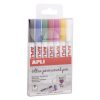 Apli Agipa Feutres Indélébile 1-2mm Couleurs Assorties 7 Pièces 7