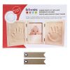 Youdoit Kit Moulage Empreinte De Bébé + 20 étiquettes Kraft Fanion 11