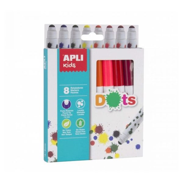 Apli Agipa Marqueurs Dots 8 Unites Apli 1