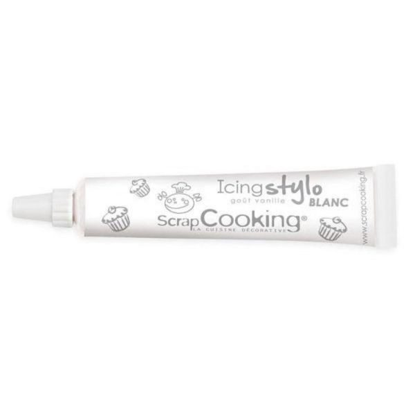 SCRAPCOOKING Stylo Glaçage Blanc Goût Vanille 1