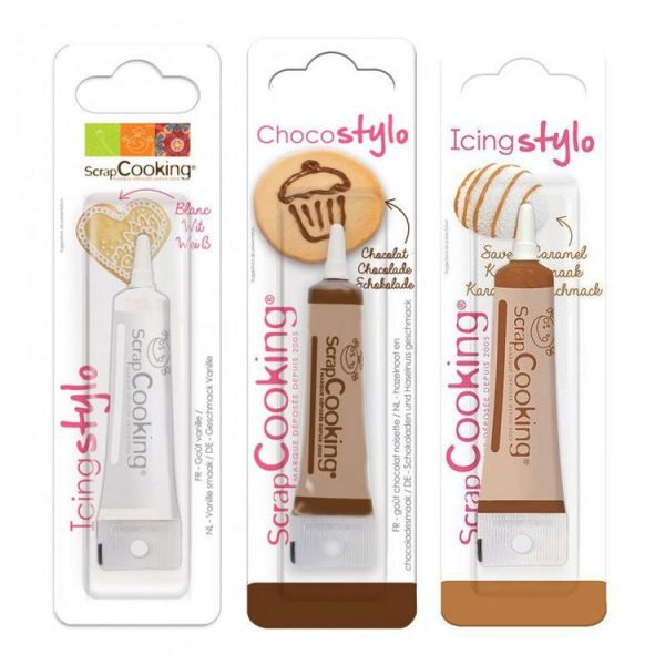 SCRAPCOOKING 3 Stylos Alimentaires – Chocolat, Caramel & Blanc 1