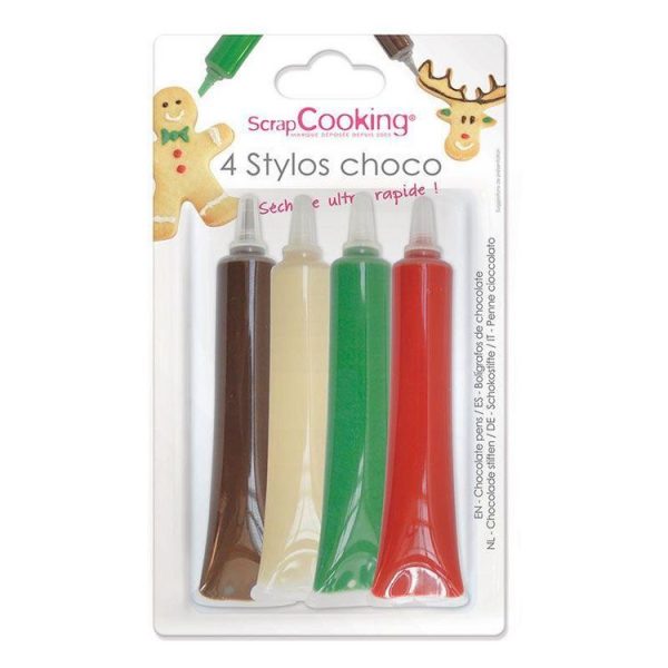 SCRAPCOOKING 4 Stylos Au Chocolat Edition Noël 1