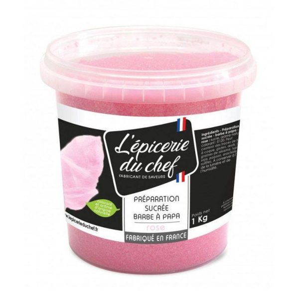 Youdoit Préparation Sucrée Pour Barbe à Papa Rose 1 Kg 1