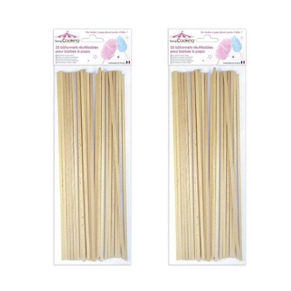 SCRAPCOOKING Stylo Chocolat + 25 Bâtonnets Pour Barbe à Papa 1