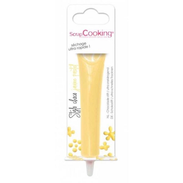 SCRAPCOOKING Stylo Au Chocolat Jaune Pastel 25 G 1