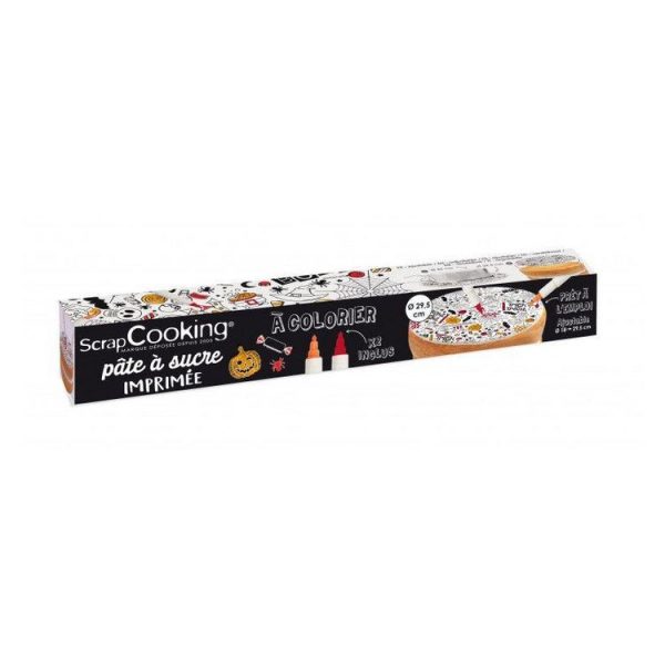 SCRAPCOOKING Pâte à Sucre En Rouleau à Colorier – Halloween – 150 G 3