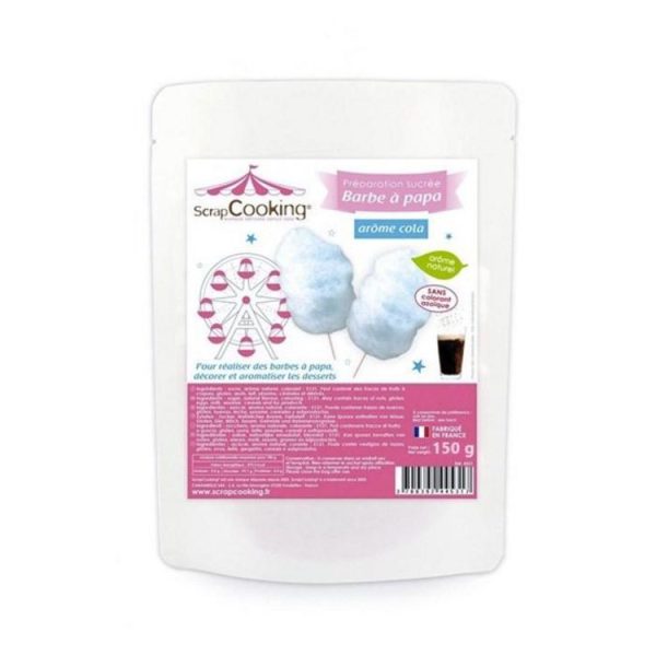 SCRAPCOOKING Préparation Barbe à Papa Bleue 150 G 1