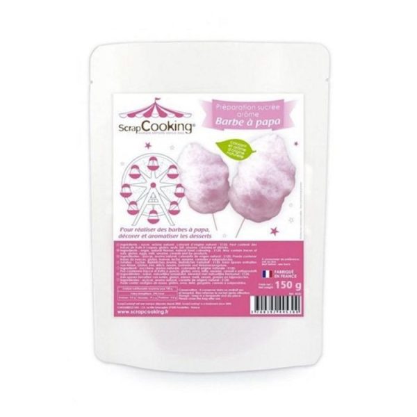 SCRAPCOOKING Préparation Barbe à Papa Rose 150 G 1