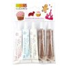 SCRAPCOOKING Stylos De Glaçage Blanc, Rose, Bleu + 2 Stylos Chocolat 10