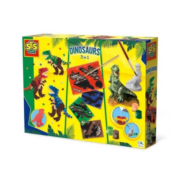 SES Creative Set De Loisirs Créatifs 3 En 1 : Dinosaures 1