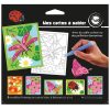 MegaCrea Cartes Sable Ou Paillette Printemps X 6 Pièces Activités Manuelles Enfant 8