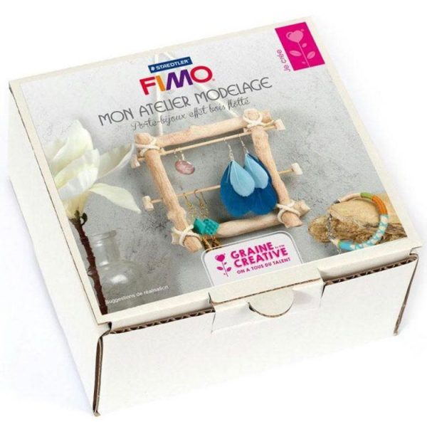 Graine Créative Coffret Atelier Modelage Bijoux Pâte Polymère En Bois Flotté 1