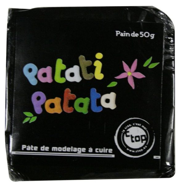 MegaCrea Pâte Polymère à Modeler Patati Patata Noir 50 G 1