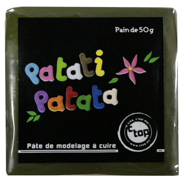 MegaCrea Pâte Polymère à Modeler Patati Patata Vert Foncé 50 G 1