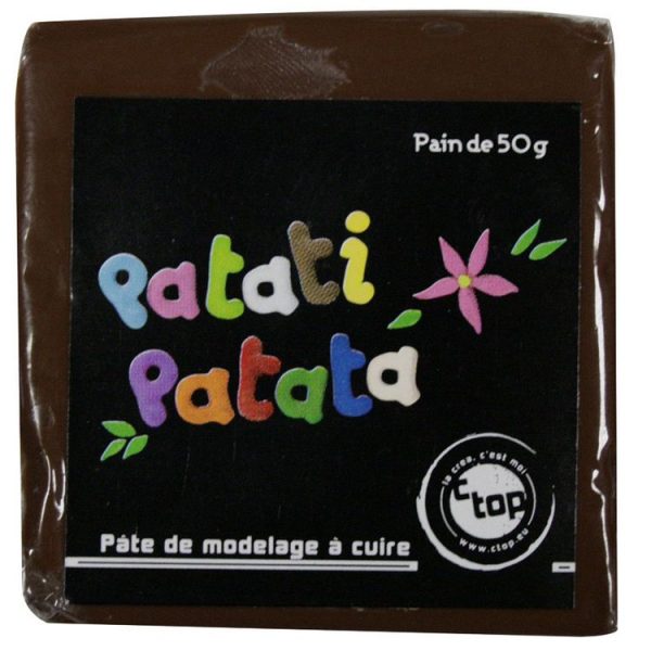 MegaCrea Pâte Polymère à Modeler Patati Patata Brun 50 G 1