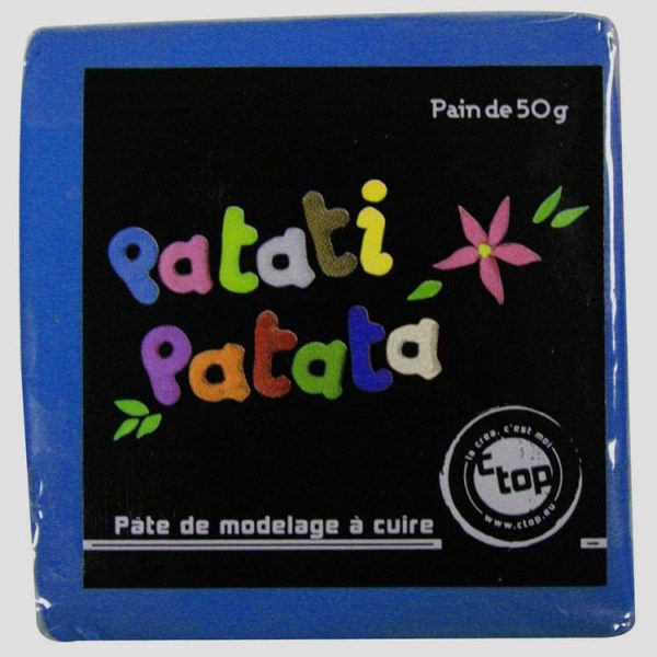 MegaCrea Pâte Polymère à Modeler Patati Patata Bleu Roi 50 G 1