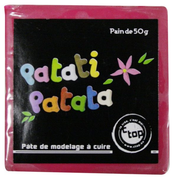 MegaCrea Pâte Polymère à Modeler Patati Patata Rose 50 G 1