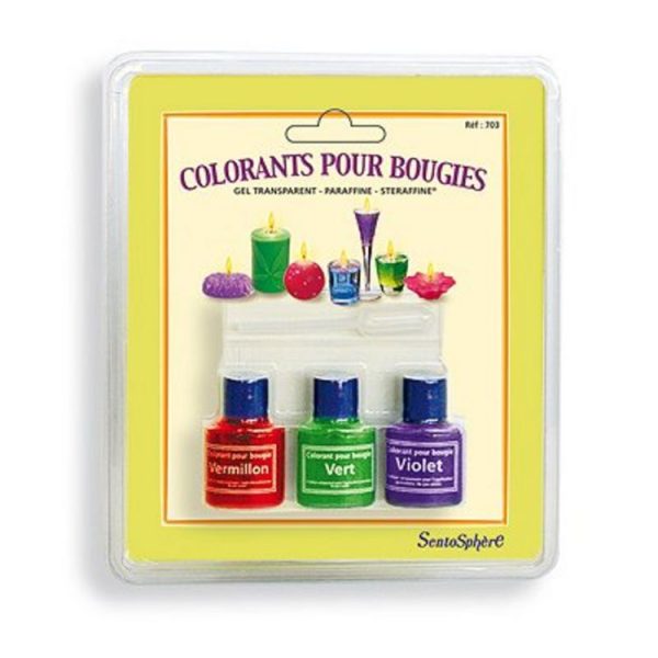 Sentosphère Etui De 3 Colorants Pour Bougies 1