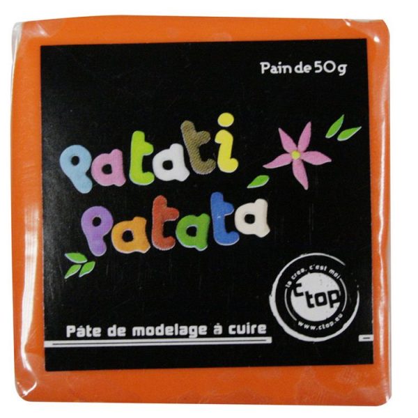 MegaCrea Pâte Polymère à Modeler Patati Patata Orange 50 G 1