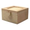 Paris Prix Boîte Déco En Bois Cube Cœur 7cm Naturel 8