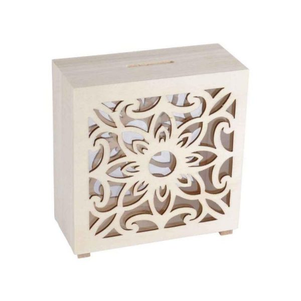 Paris Prix Tirelire à Personnaliser Mandala 12cm Beige 1