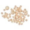 Paris Prix Lot De 63 Perles Rondes Bois 1-2cm Naturel 10