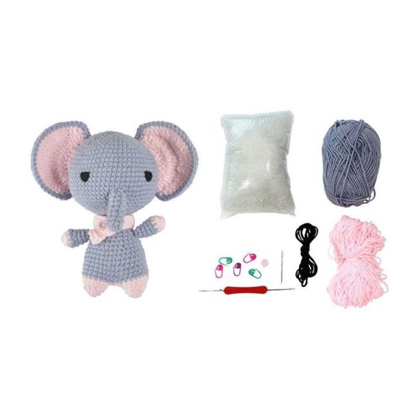 Homea Décoration Kit Amigurumi Crochet Armand L’éléphant 3